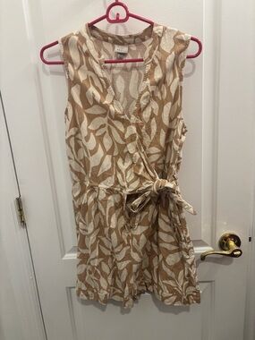 Sleeveless Wrap Romper